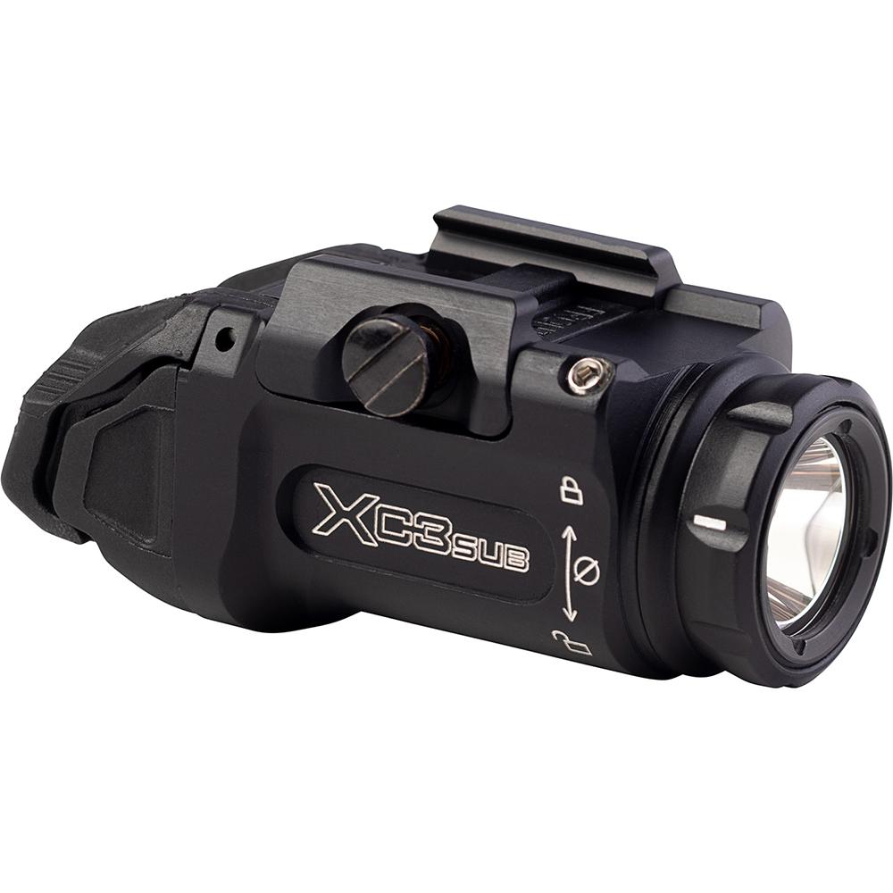Surefire XC3 Sub Handgun Weaponlight 1000 Lumens Black Picture of Surefire Llc Surefire SUB-COMPACT WEAPON Lght 3V DUAL FUEL SCREW Mnt Blk