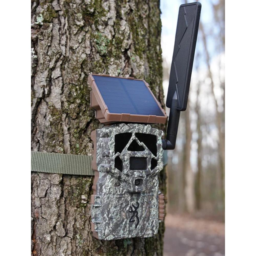 Browning Trail Camera Defender Pro Scout Max HD Solar Cellular Trail Camera 46MP Camo Picture of Prometheus Group Llc/Browning Camera Browning Trail Camera - Defender Wireless Pro Scout Max HD Solar - Camo