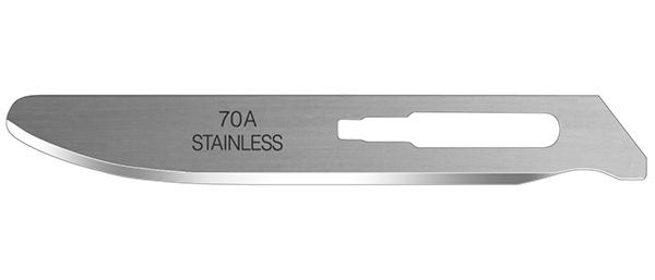 Havalon Piranta #70A Stainless Steel Thicker Blunt-Tip Blades - One Dozen Picture of Havalon Knives Havalon 12 #70A stainless steel
