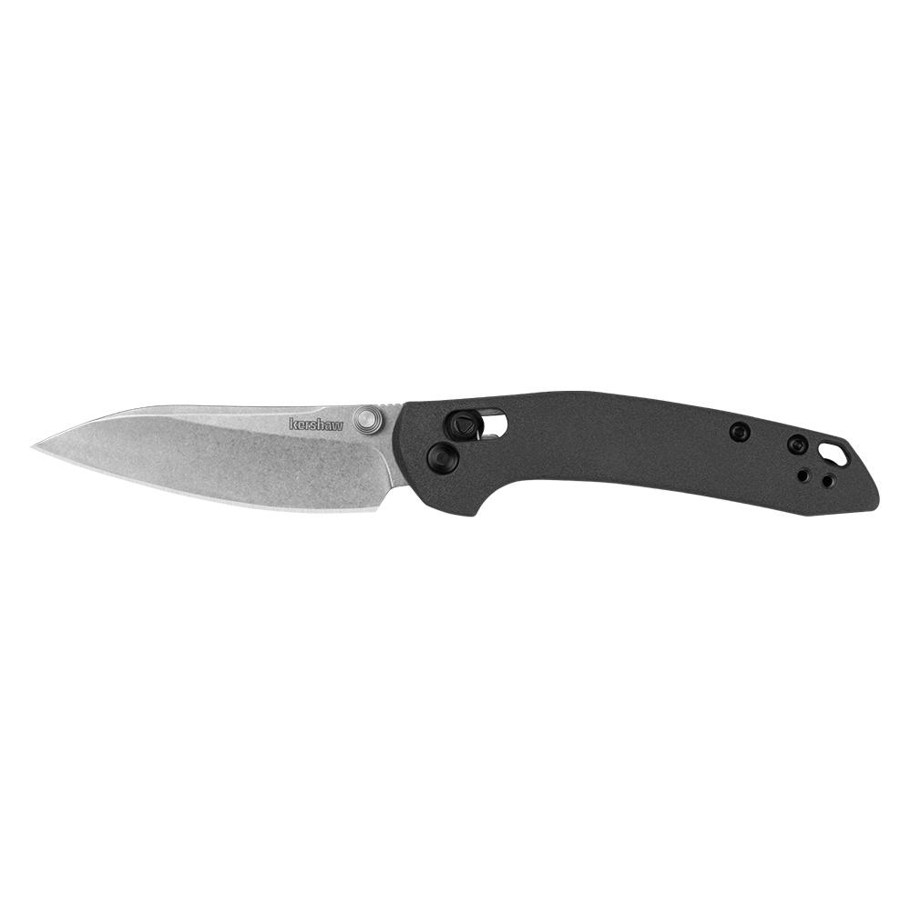 Kershaw Duster Folding Knife 2-9/10" Modified Sheepsfoot Blade Grey Picture of Kershaw Knives KERSHAW DUSTER 2.9IN MANUAL FOLDER