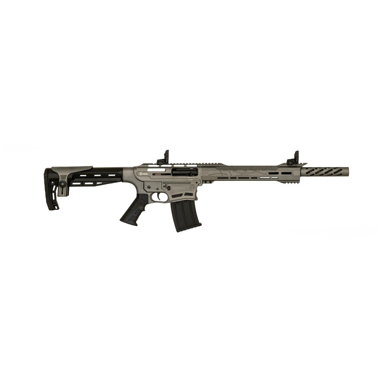 Citadel Boss25 Semi-Auto Shotgun 12ga 3" Chamber 5rd Magazine 18.75" Barrel Tactical Gray