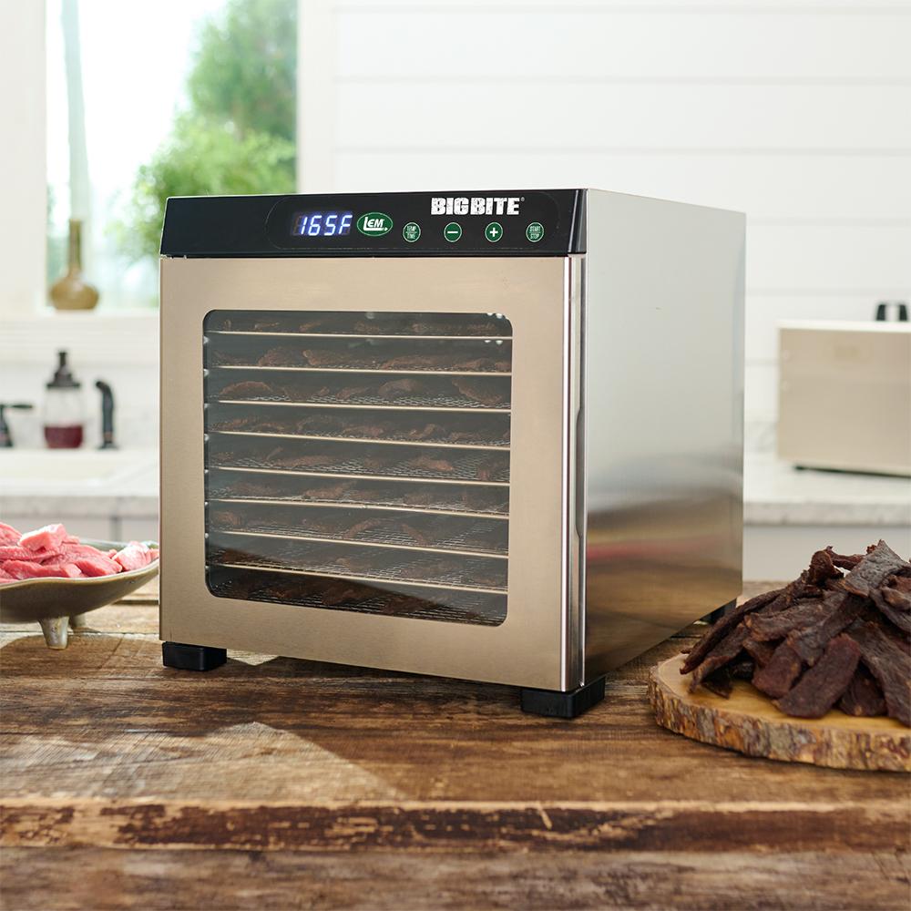 LEM BigBite 10-Tray Stainless Steel Dehydrator Picture of LEM Products LEM 10-Tray Stainless Steel Dehydrator