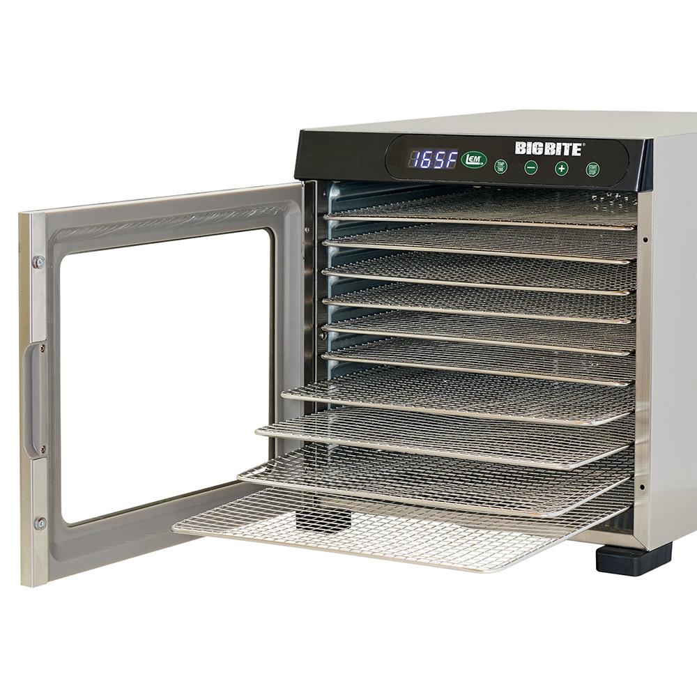 LEM BigBite 10-Tray Stainless Steel Dehydrator Picture of LEM Products LEM 10-Tray Stainless Steel Dehydrator