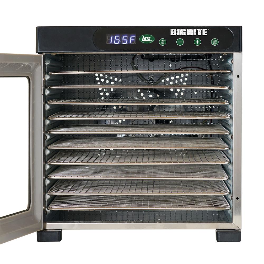 LEM BigBite 10-Tray Stainless Steel Dehydrator Picture of LEM Products LEM 10-Tray Stainless Steel Dehydrator