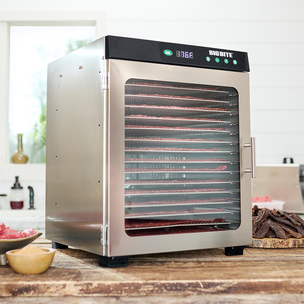 LEM BigBite 16-Tray Stainless Steel Dehydrator Picture of LEM Products LEM 16-Tray Stainless Steel Dehydrator