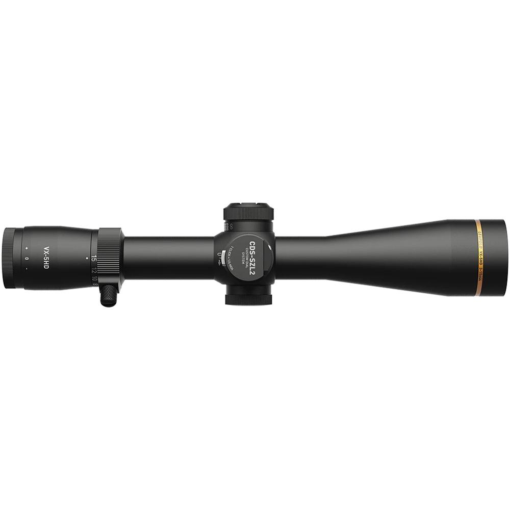 Leupold VX-5HD Gen 2 Rifle Scope 3-15x44 30mm SFP FireDot Duplex Illum Black Picture of Leupold & Stevens Inc. Leupold VX-5HD Gen 2 3-15x44 (30mm) CDS-SZL2 Side Focus Illum. FireDot Dup