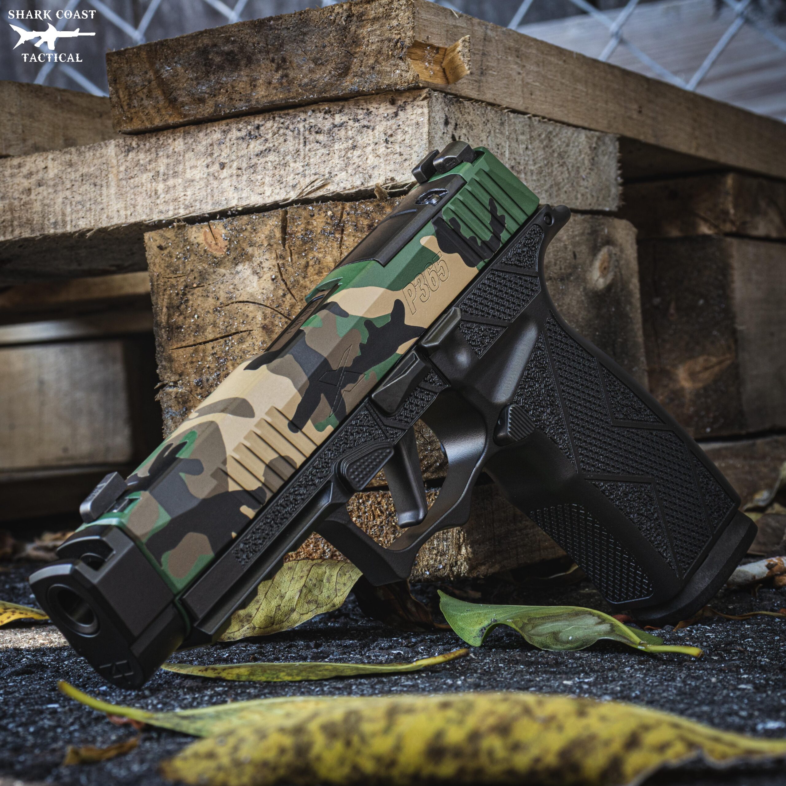 Sig Sauer P365 XMACRO TACOPS "Muilticam" Slide Handgun 9mm Luger 17rd Magazines(3) 3.7" Barrel w/Comp Picture of Sig Sauer SIG P365 XMACRO 9MM 3.7" 3-17rd Mags-MultiCam with Zaffiri Precision Comp