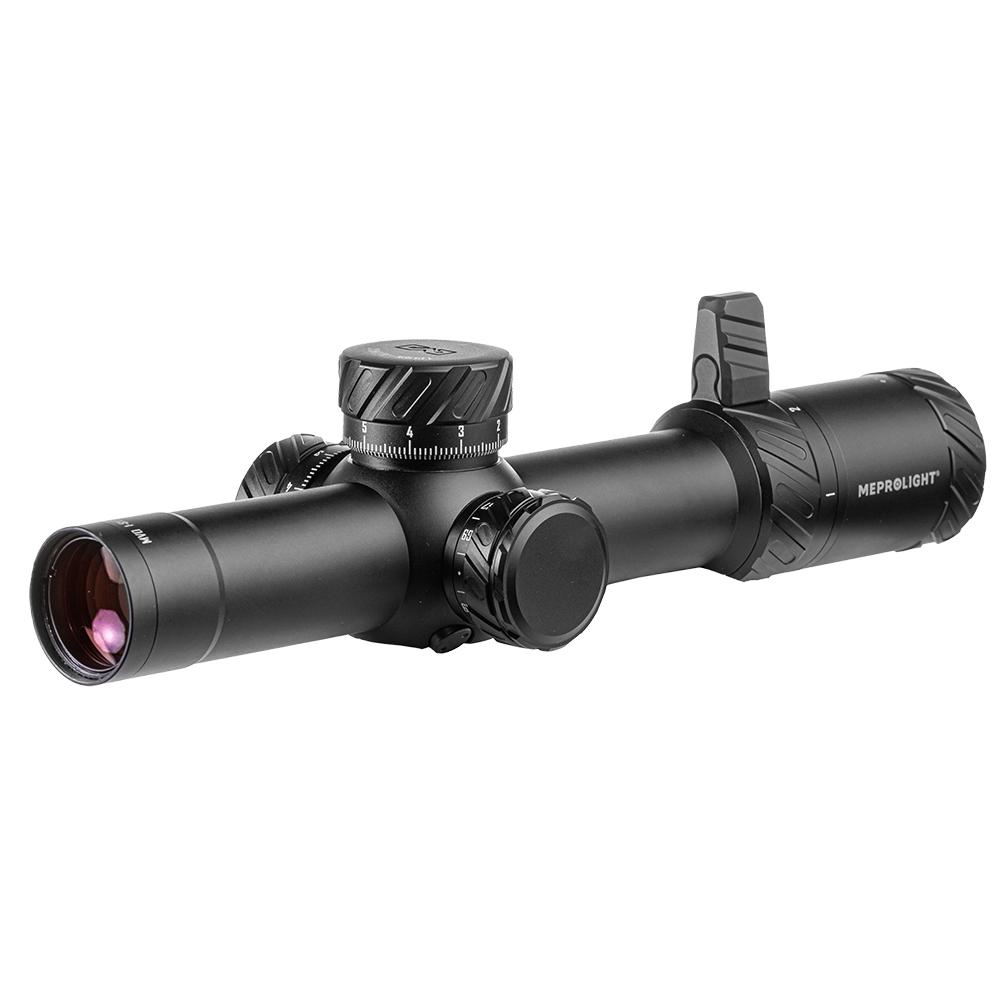 Meprolight MVO Rifle Scope 1-8x28 34mm FFP M1 MRAD Illum Black Picture of Meprolight Sights MEPRO MVO 1-8x28 FFP 34MM M1 RETICLE MRAD