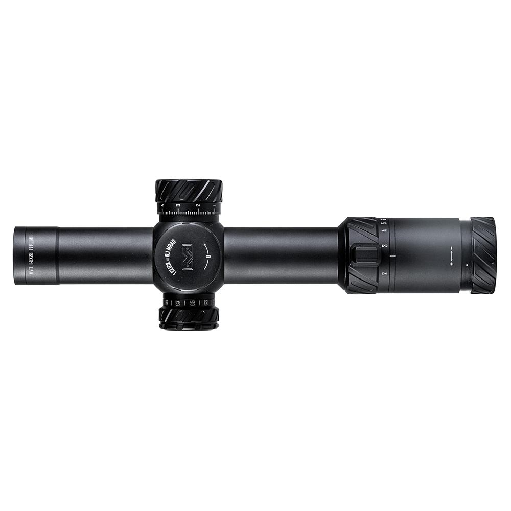 Meprolight MVO Rifle Scope 1-8x28 34mm FFP M1 MRAD Illum Black Picture of Meprolight Sights MEPRO MVO 1-8x28 FFP 34MM M1 RETICLE MRAD