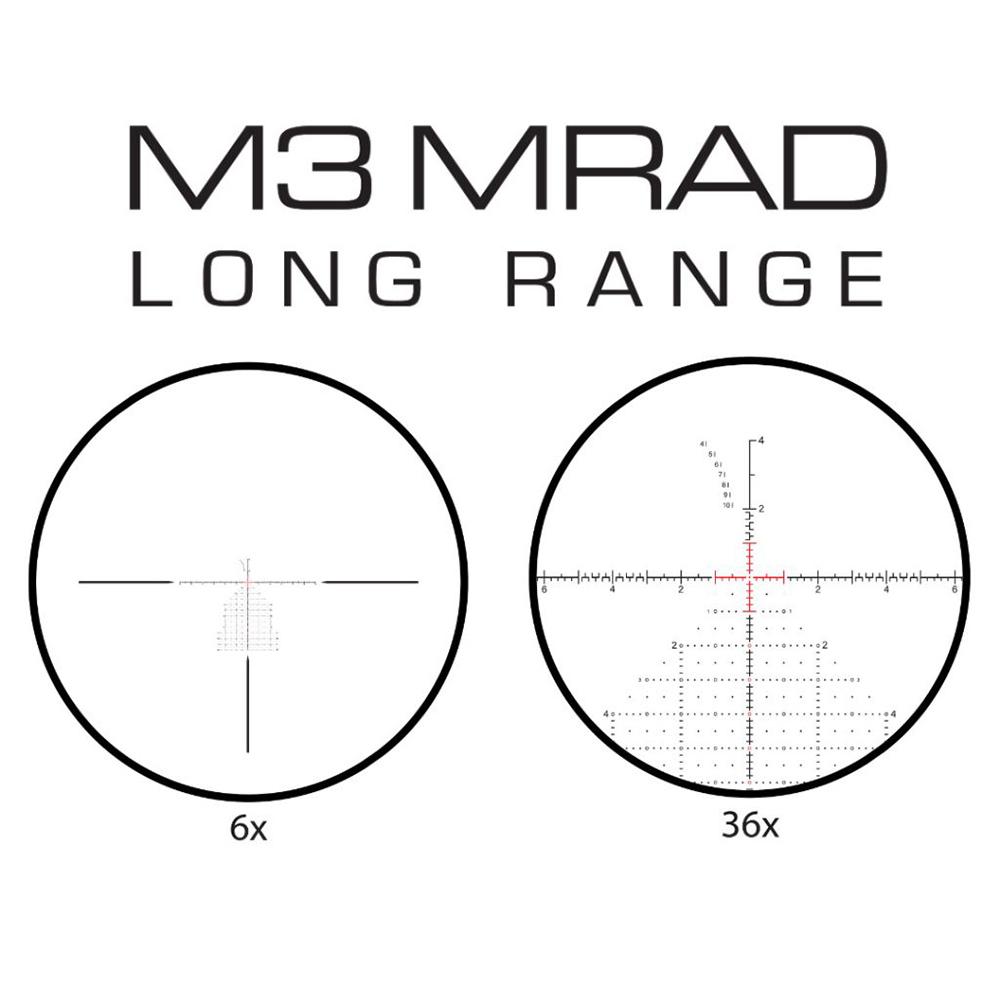 Meprolight MVO Rifle Scope 6-36x56 34mm FFP M3 MRAD Illum Black Picture of Meprolight Sights MEPRO MVO 6-36x56 FFP 34MM M3 RETICLE MRAD