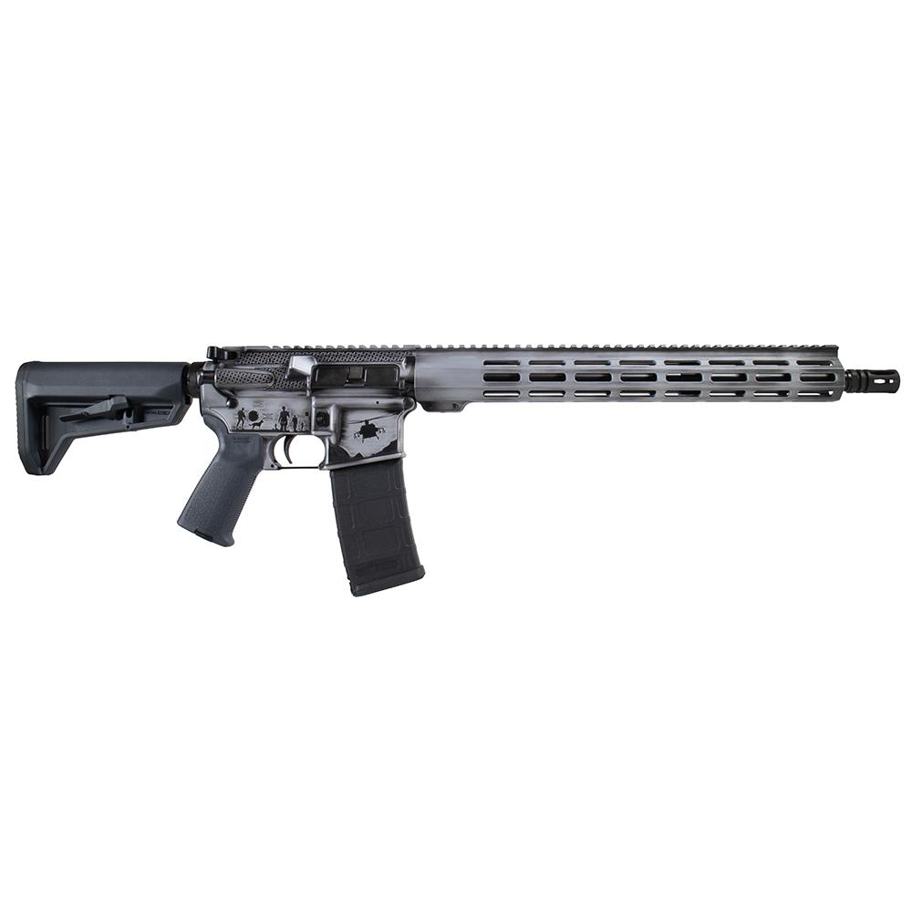 Shark Coast Tactical "Armed Forces Grey" AR-15 Rifle 5.56mm 30rd Magazine 16" Barrel 15" MLOK Handguard Picture of Shark Coast Tactical Armed Forces AR Military Grey AR 556