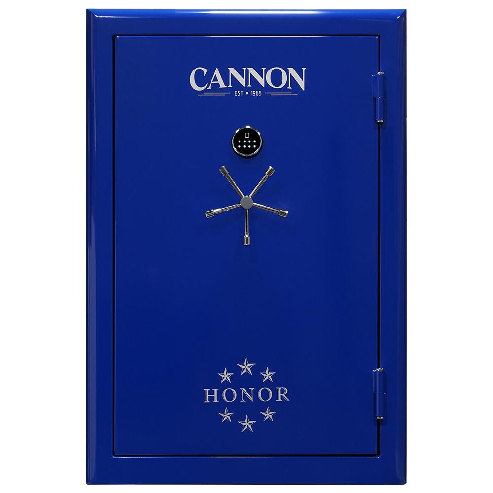 Cannon Safes Honor 57 Blue Gun Safe Picture of Cannon Safe Product Cannon Safe Honor 48+7 /90min Fire /7day Water - 3Way Bio Lock Blue 5 spoke