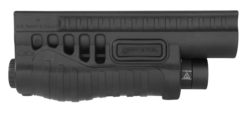 Nightstick Shotgun Forend Light with White Light Black for Mossberg 500/590/590A1/Shockwave Picture of Bayco Products dba NightStick SFL Mossberg 500/590/590A1/Shockwave with White Light - Blk