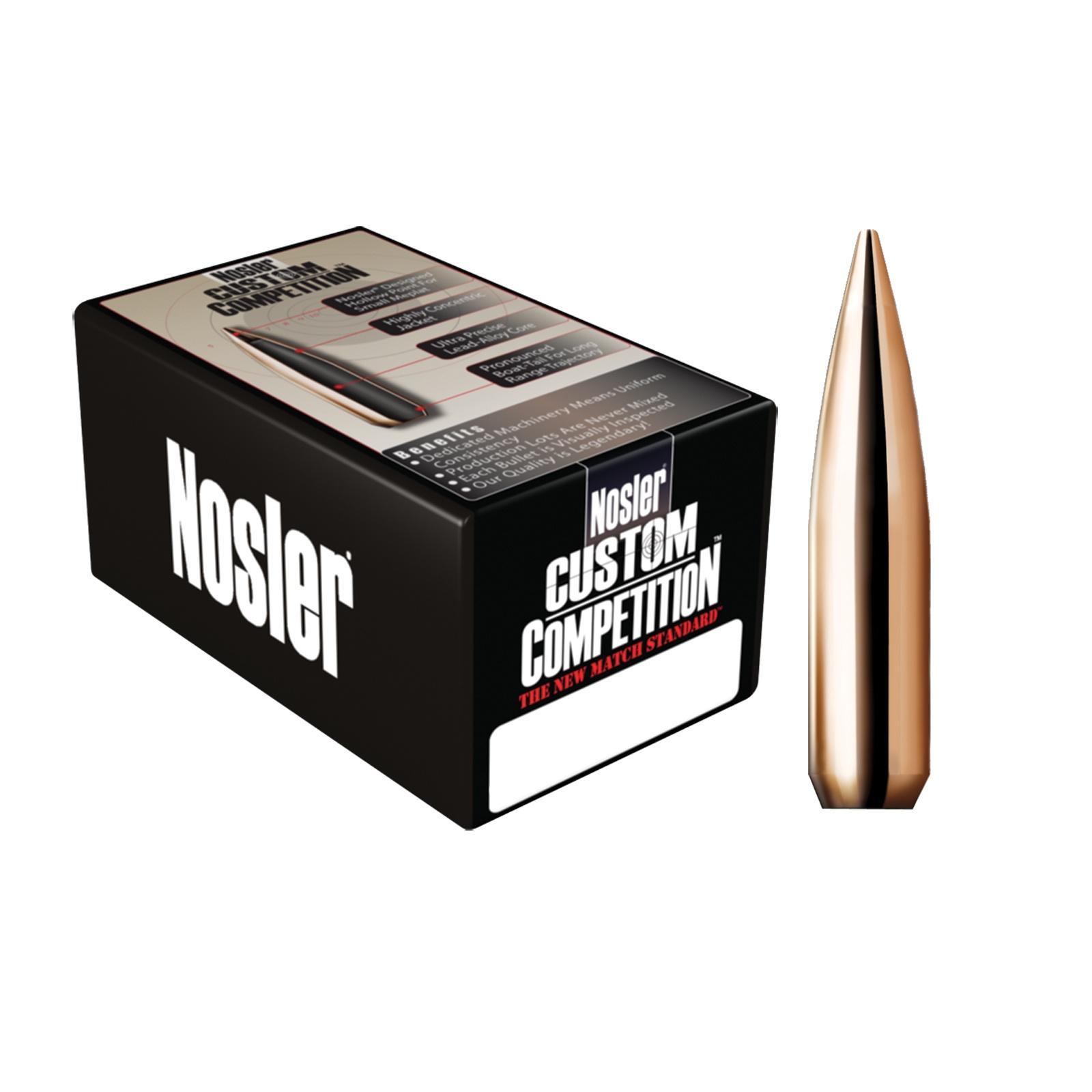 Nosler Custom Competition Bullets .22 cal .224" 77 gr HPBT 1000/ct Picture of Nosler Bullets Inc. CC-22 77g HPBT (1000ct) Bullet