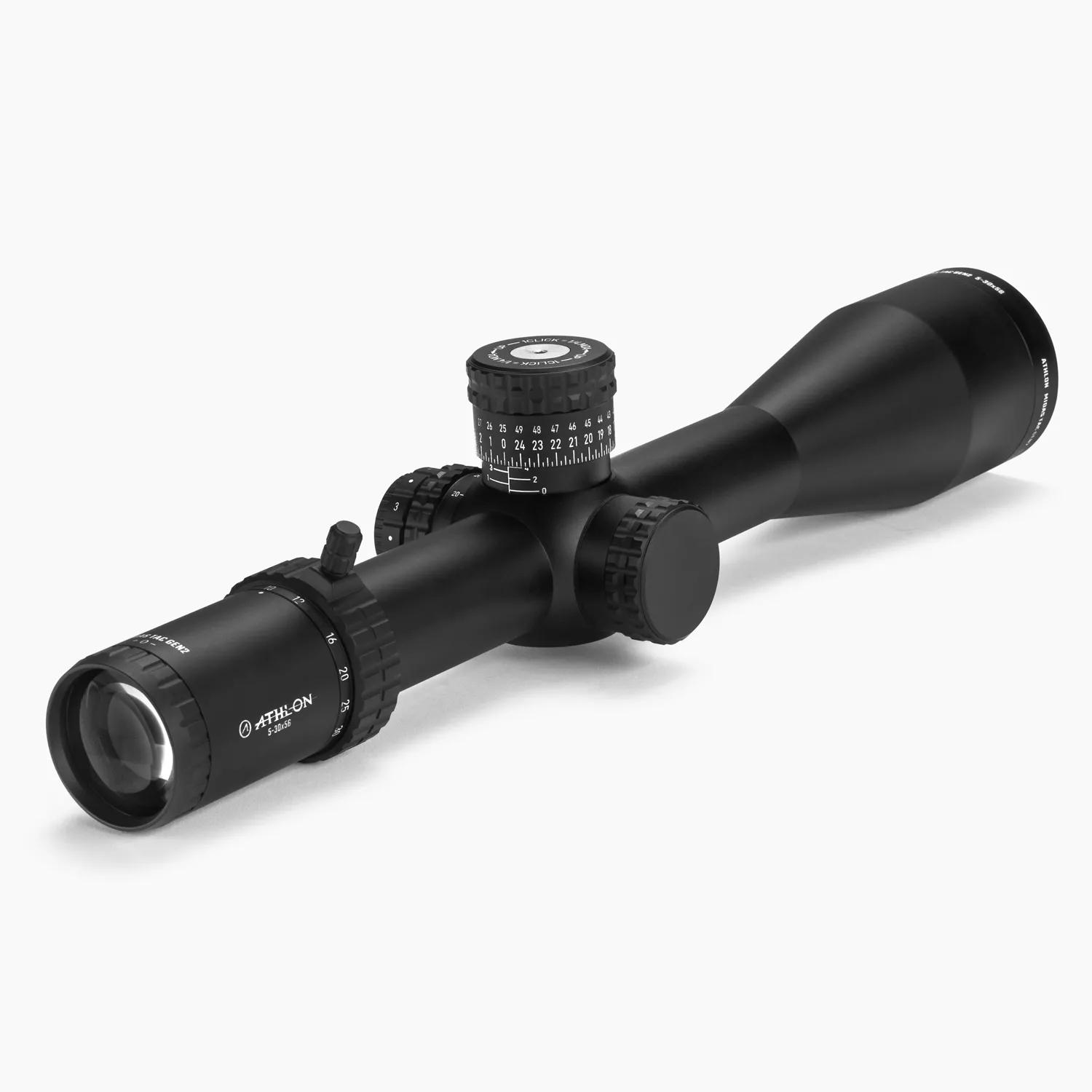 Athlon Midas TAC Gen 2 UHD Rifle Scope 5-30x56 34mm FFP APLR16 MOA Black Picture of Athlon Optics Midas TAC GEN2 HD 5-30x56 APLR15FFP MOA IR Reticle