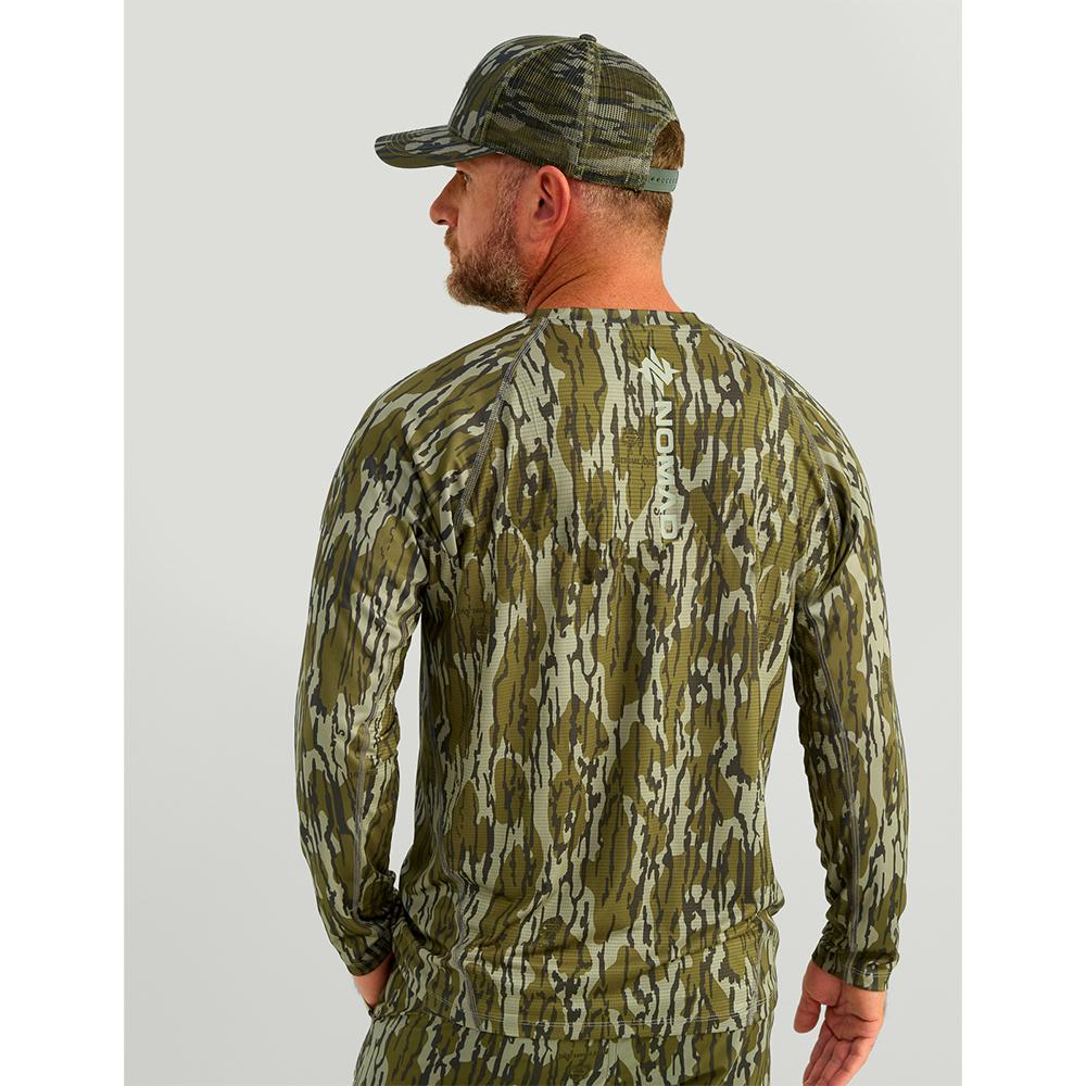Nomad Mirage Long Sleeve Camo Crew Shirt Mossy Oak Bottomland 2XL Picture of Nomad NOMAD MIRAGE LS CAMO CREW MO BOTTOMLAND XXL