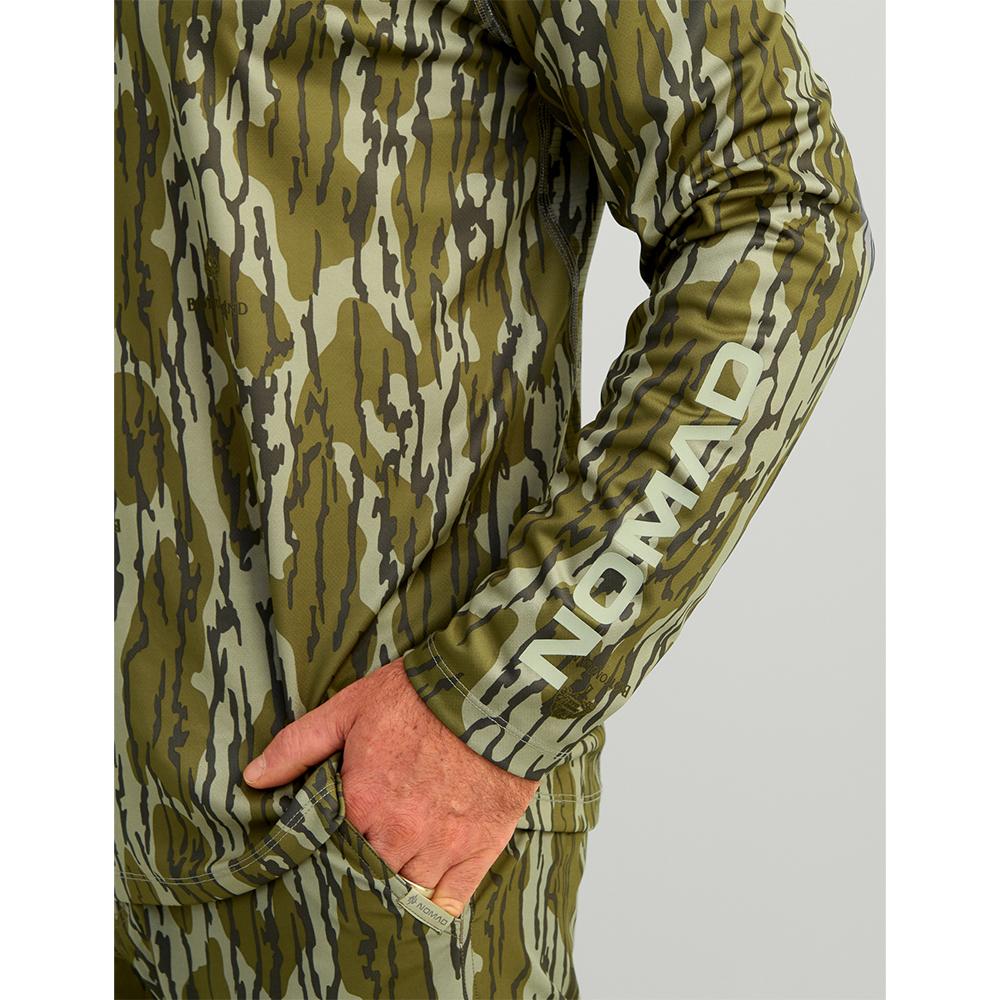 Nomad Mirage Long Sleeve Camo Crew Shirt Mossy Oak Bottomland XL Picture of Nomad NOMAD MIRAGE LS CAMO CREW MO BOTTOMLAND XL