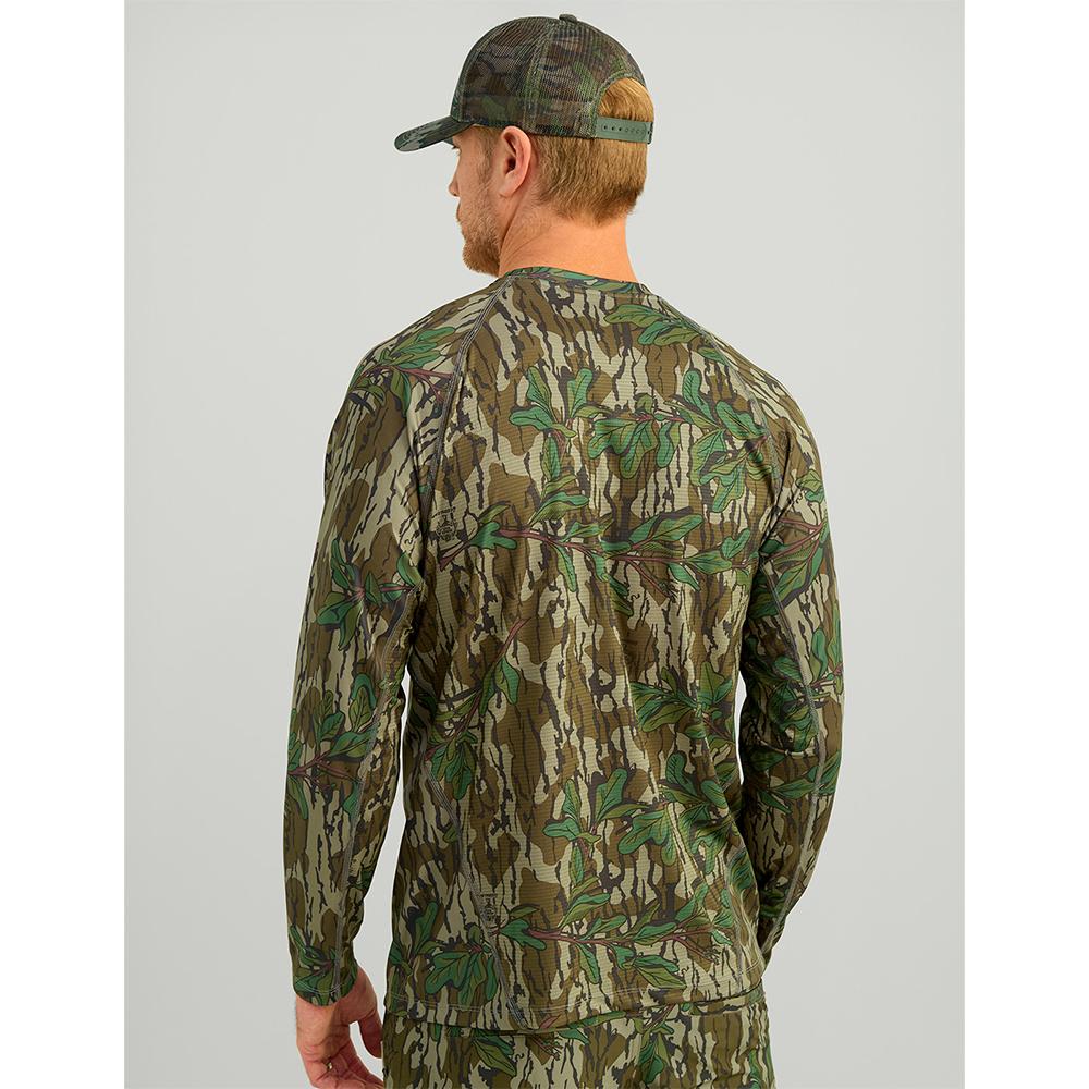 Nomad Mirage Long Sleeve Camo Crew Shirt Mossy Oak Greenleaf M Picture of Nomad NOMAD MIRAGE LS CAMO CREW MO GREENLEAF M