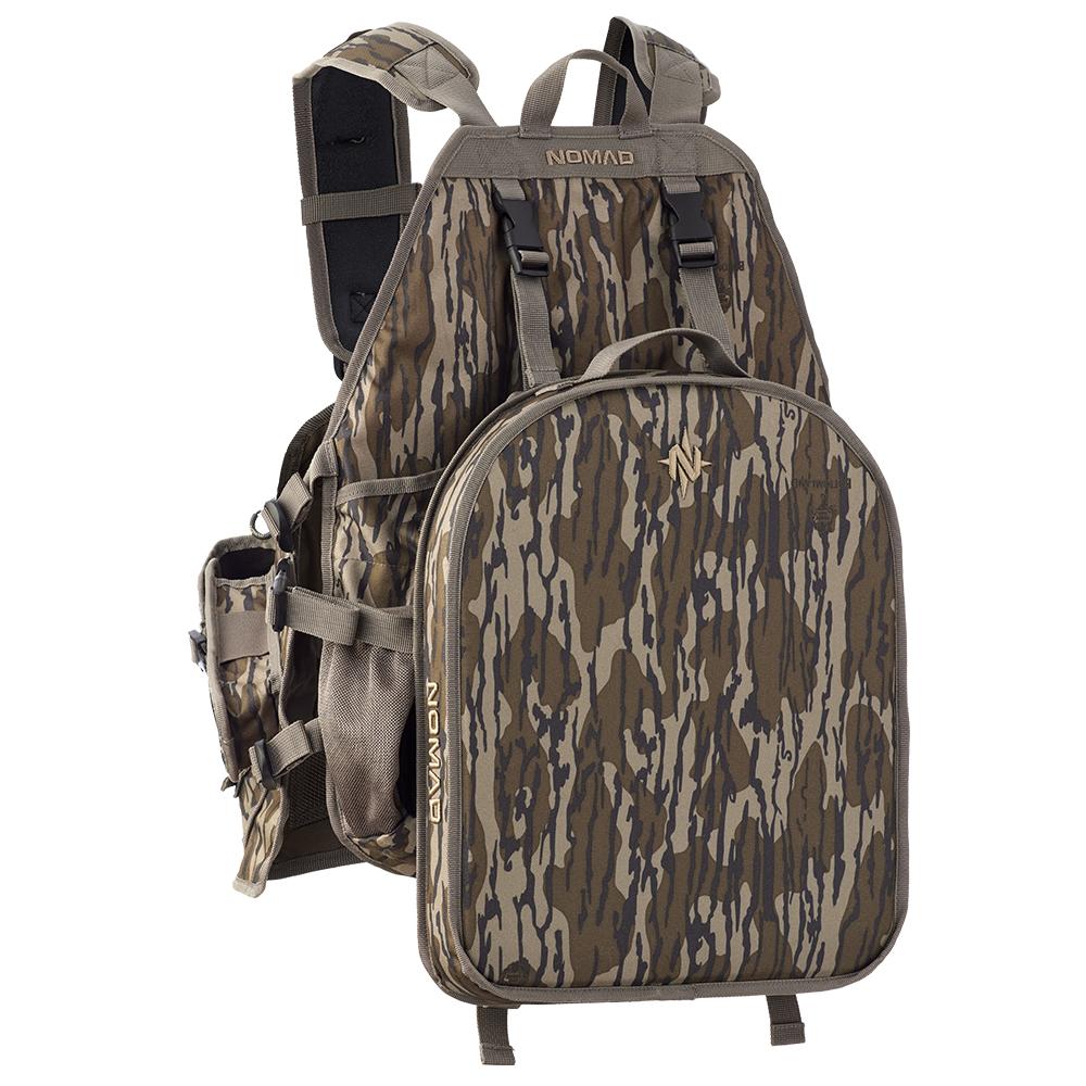 Nomad MG NXT Turkey Hunting Vest Mossy Oak Bottomland Picture of Nomad NOMAD MG NXT VEST MO BOTTOMLAND