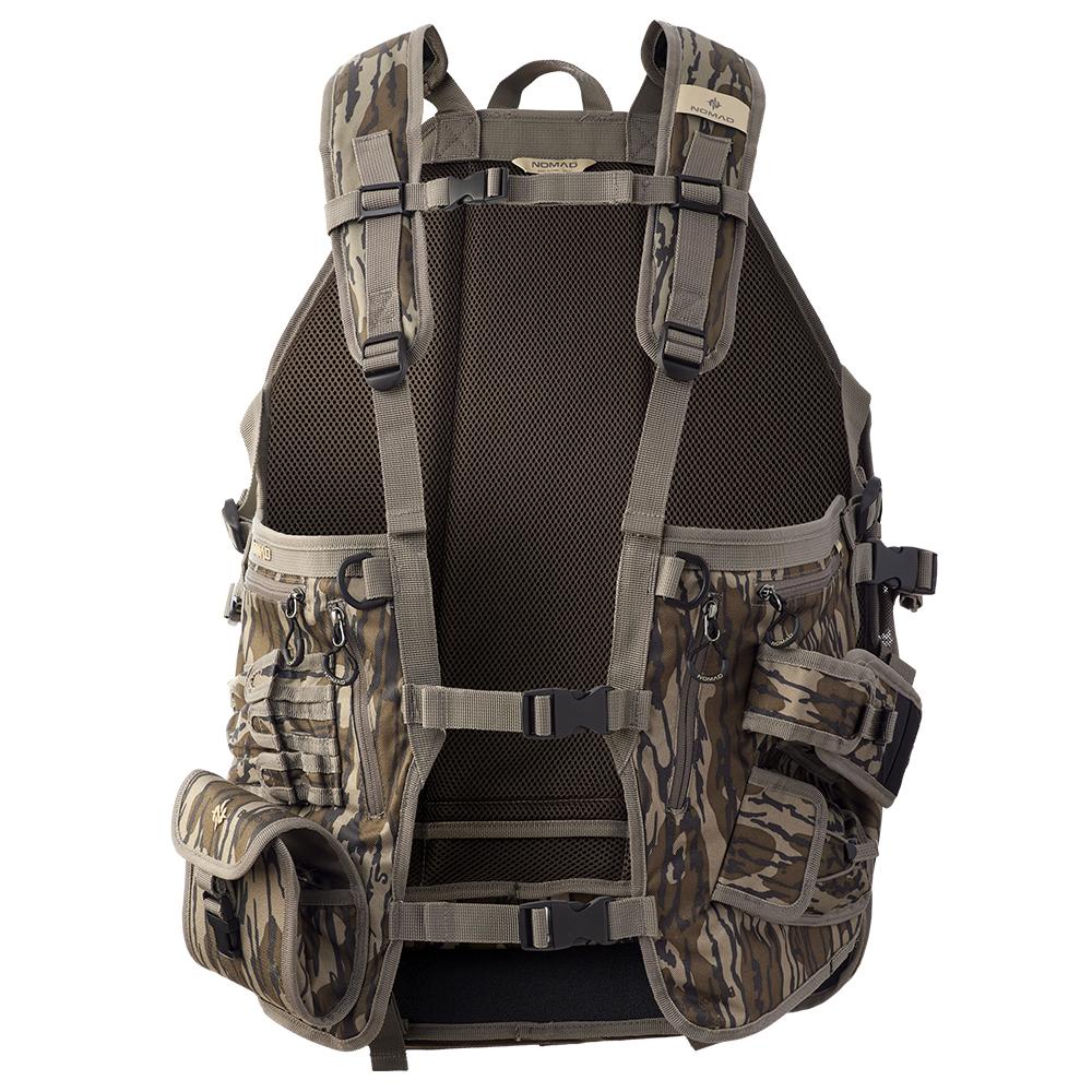 Nomad MG NXT Turkey Hunting Vest Mossy Oak Bottomland Picture of Nomad NOMAD MG NXT VEST MO BOTTOMLAND