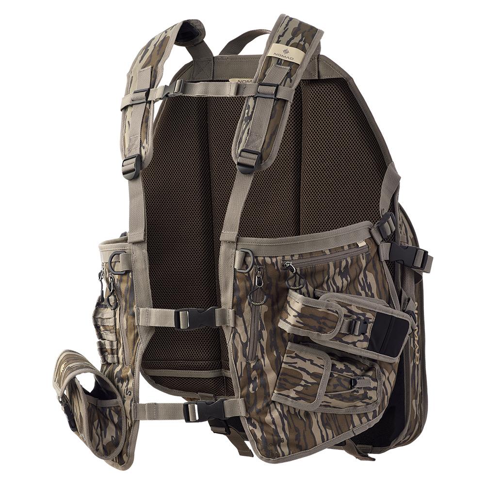 Nomad MG NXT Turkey Hunting Vest Mossy Oak Bottomland Picture of Nomad NOMAD MG NXT VEST MO BOTTOMLAND