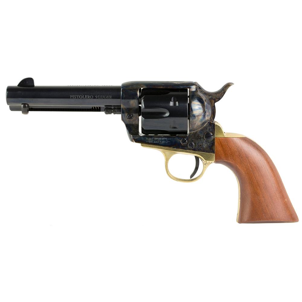 Cimarron Pistolero Handgun 9mm Luger 6rd Capacity 4.75" Barrel Case Hardened with Wood Grips Picture of Cimarron Fac Cimarron Pistolero 4 3/4'' 9mm