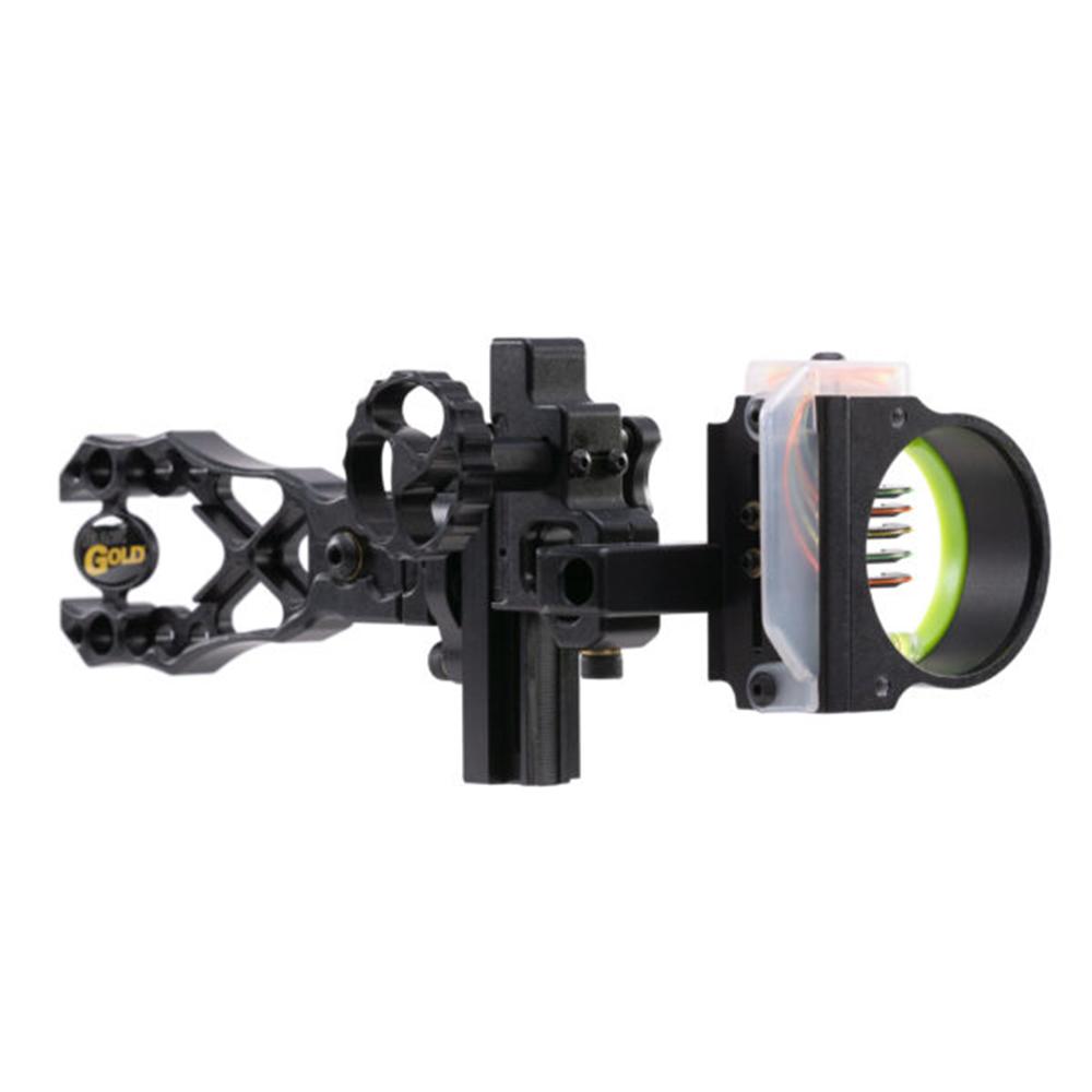 Black Gold Ascent Verdict 4" Dovetail 5 Pin HD Head Scope .019 RH Picture of Pure Archery Group Black Gold Ascent Verdict 4" Dovetail 5 Pin HD Head .019 RH