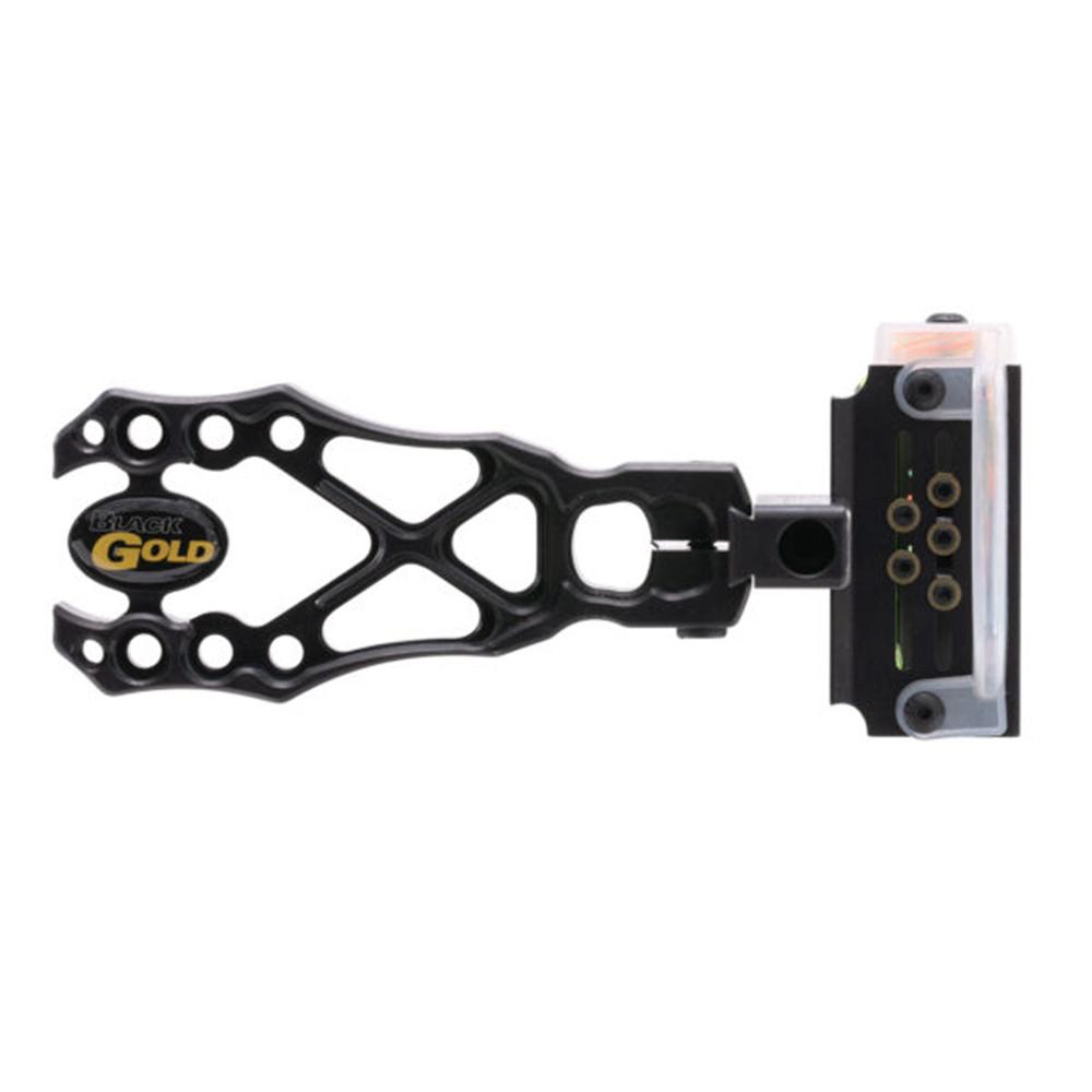 Black Gold Flash Point Rush 5 Pin Scope .019 RH Black Picture of Pure Archery Group Black Gold Flash Point Rush 5 pin Black .019 RH