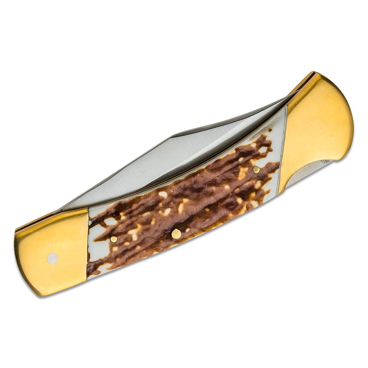 Uncle Henry LB8CP Bear Paw Folding Knife 3 7/10" Blade Next Gen Staglon Handle Picture of Battenfeld Knives Uncle Henry LB8CP Bear Paw Next Gen- Box