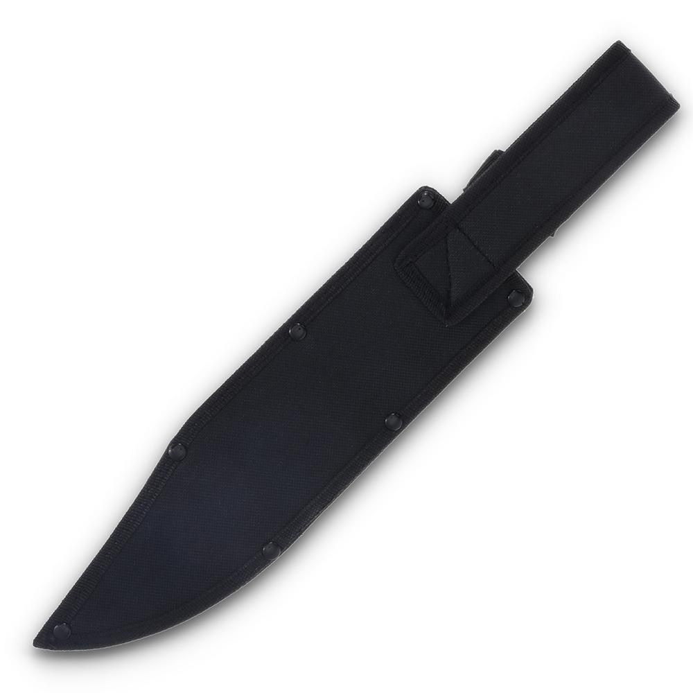 Old Timer Bowie Fixed Blade Combo 10" Bowie Blade 3-1/2" Skinner Blade Brown Picture of Battenfeld Knives Old Timer Bowie Fixed Blade Combo