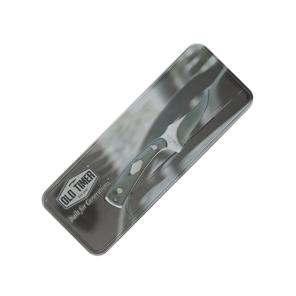 Old Timer Sharpfinger Knife Combo 3-1/4" Clip Point Blade 1-3/5" Drop Point Blade Picture of Battenfeld Knives Old Timer Sharpfinger Folder Combo