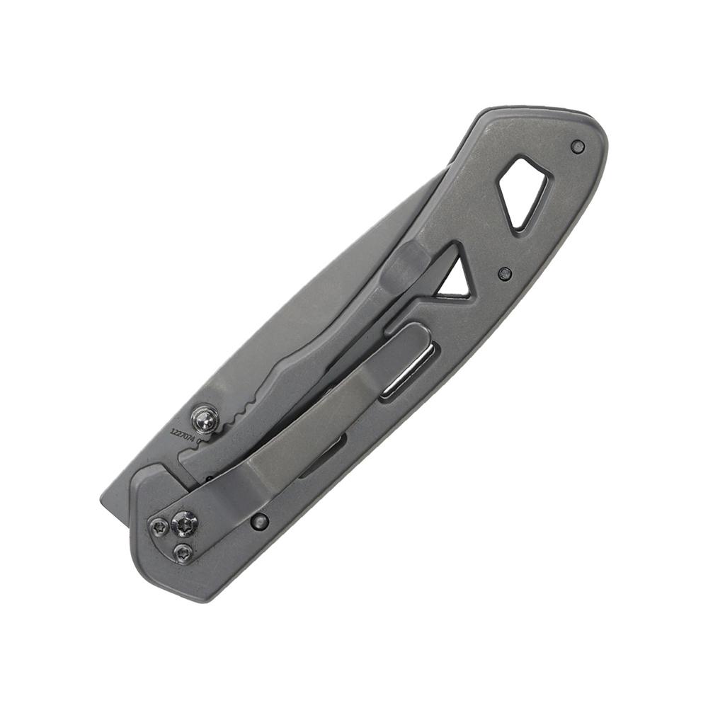 Smith & Wesson Folding Knife Cigar Cutter and Lighter Combo 3" Drop Point Blade Silver Picture of Battenfeld Knives S&W Cigar Combo