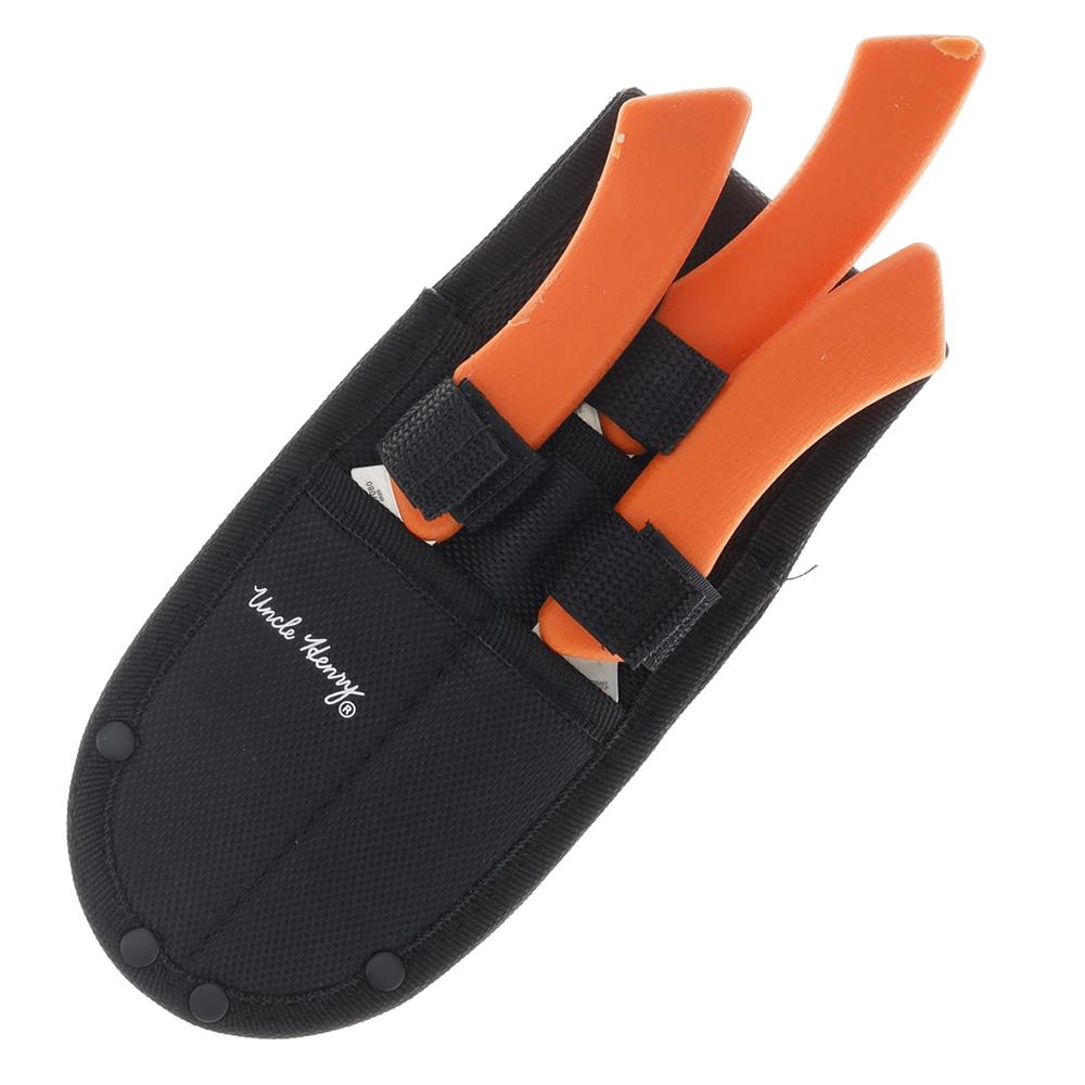 Uncle Henry Hunter Knife Combo 3-2/5" Blades Orange 3/ct Picture of Battenfeld Knives Uncle Henry Hunter Combo