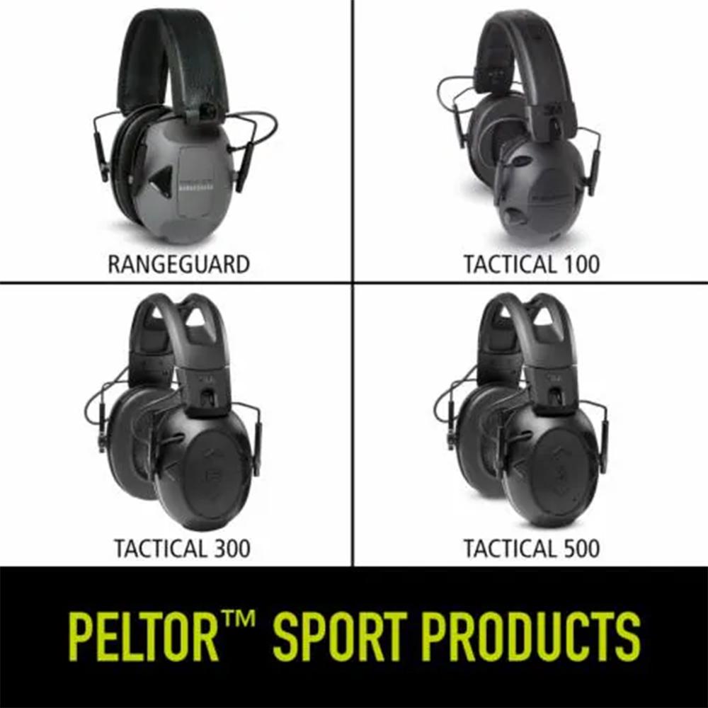 Peltor Sport RangeGuard Electronic Ear Muffs 21dB Grey Picture of 3M PELTOR Peltor Sport RangeGuard Electronic Hearing Protector