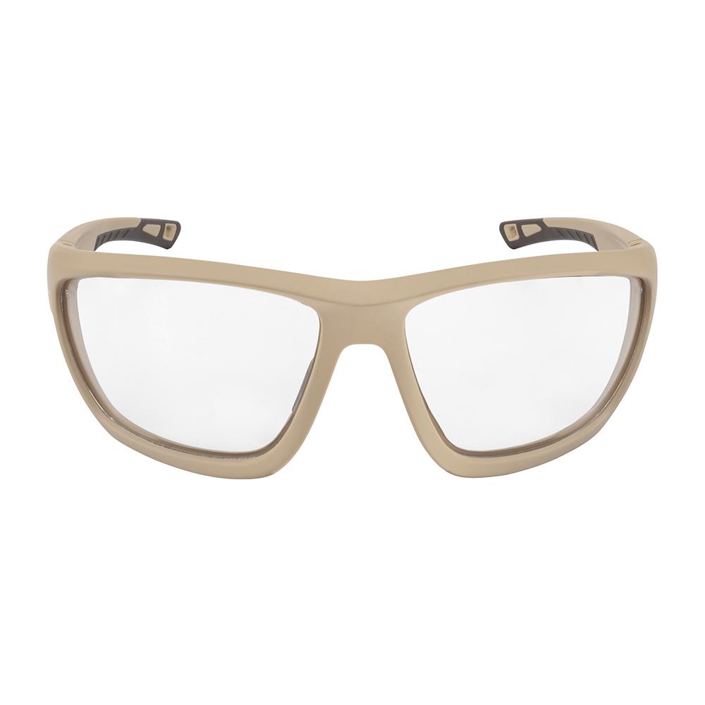 Ducks Unlimited Full-Frame Shooting Glasses Tan Frame with Clear Lens Picture of Radians Inc. Ducks Unlimited Full-Frame Shooting Glass-Matte Tan Frame-Clear Lens