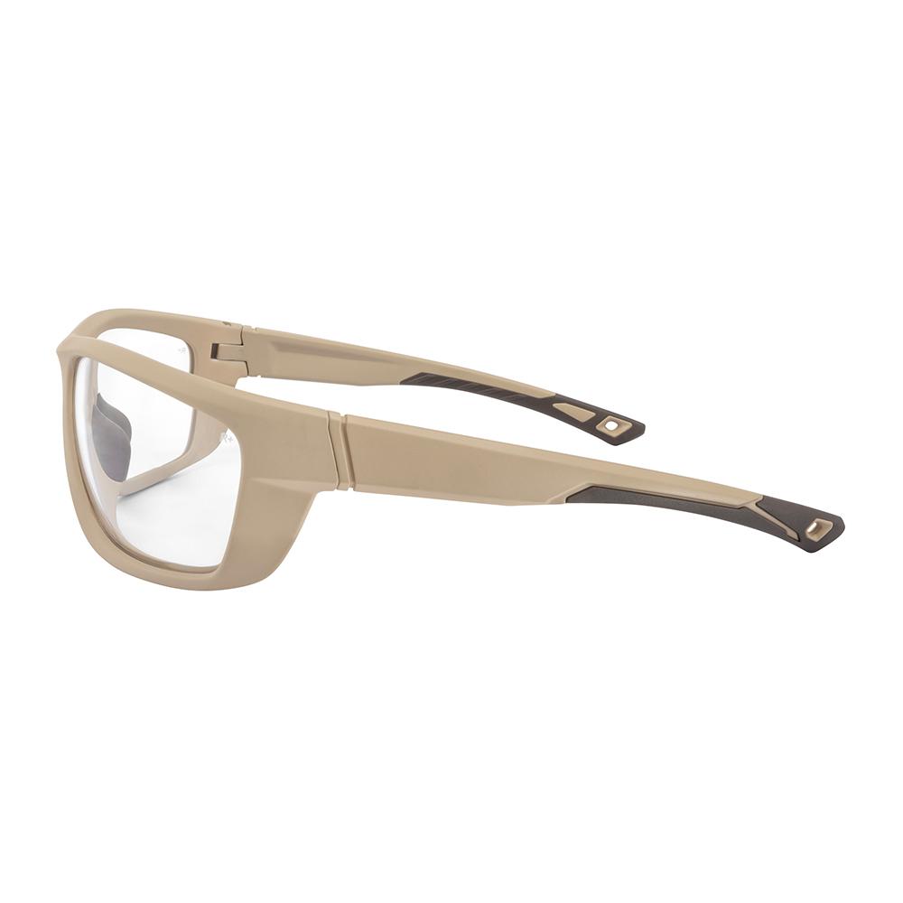 Ducks Unlimited Full-Frame Shooting Glasses Tan Frame with Clear Lens Picture of Radians Inc. Ducks Unlimited Full-Frame Shooting Glass-Matte Tan Frame-Clear Lens