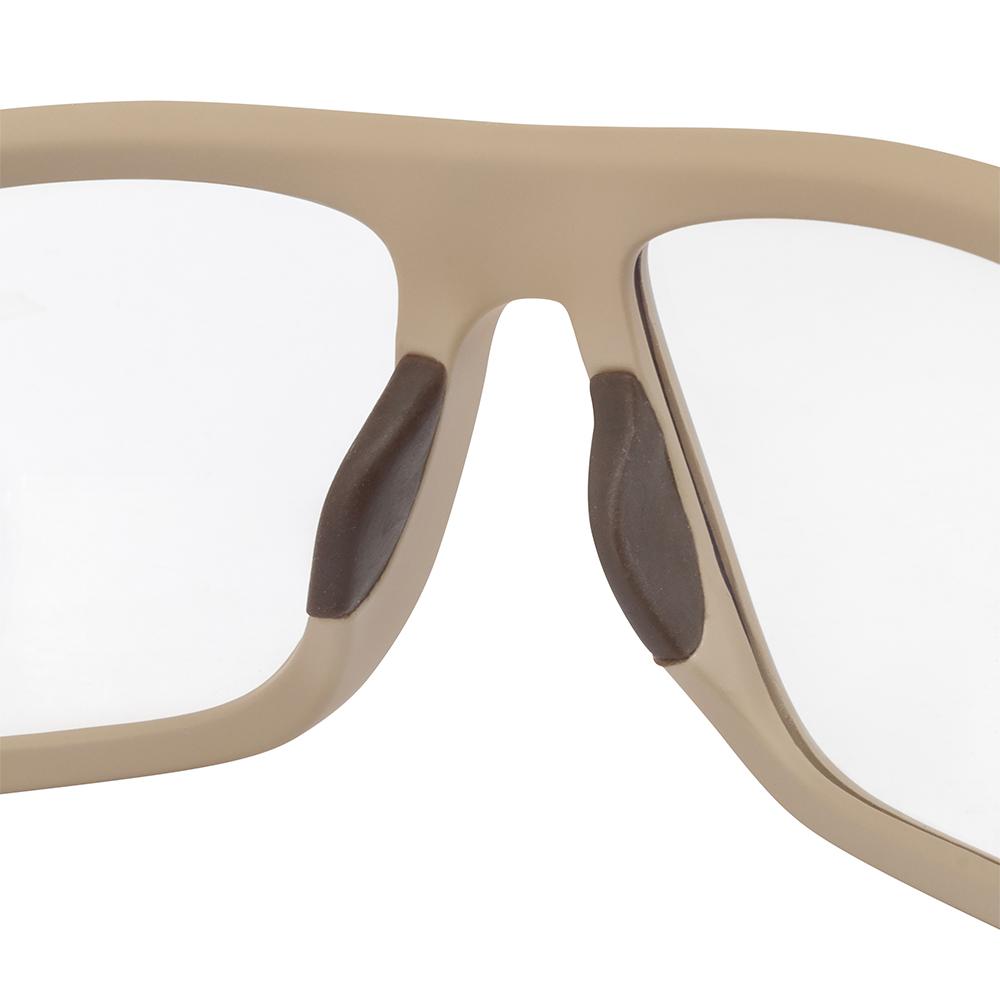 Ducks Unlimited Full-Frame Shooting Glasses Tan Frame with Clear Lens Picture of Radians Inc. Ducks Unlimited Full-Frame Shooting Glass-Matte Tan Frame-Clear Lens