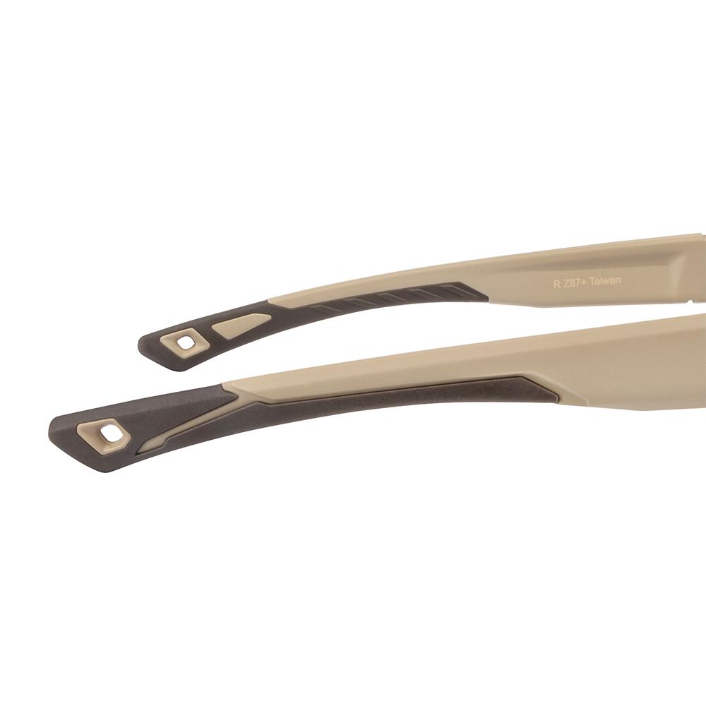 Ducks Unlimited Full-Frame Shooting Glasses Tan Frame with Clear Lens Picture of Radians Inc. Ducks Unlimited Full-Frame Shooting Glass-Matte Tan Frame-Clear Lens