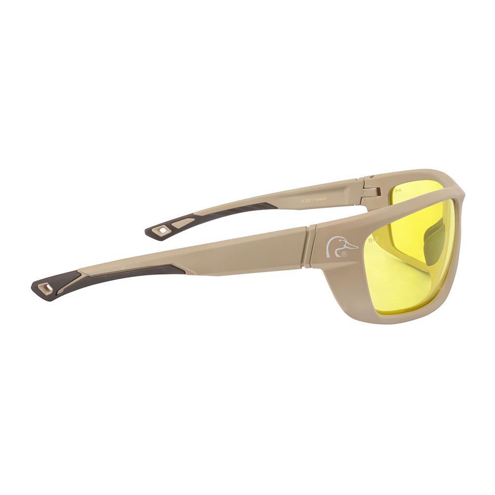Ducks Unlimited Full-Frame Shooting Glasses Tan Frame with Amber Lens Picture of Radians Inc. Ducks Unlimited Full-Frame Shooting Glass-Matte Tan Frame-Amber Lens