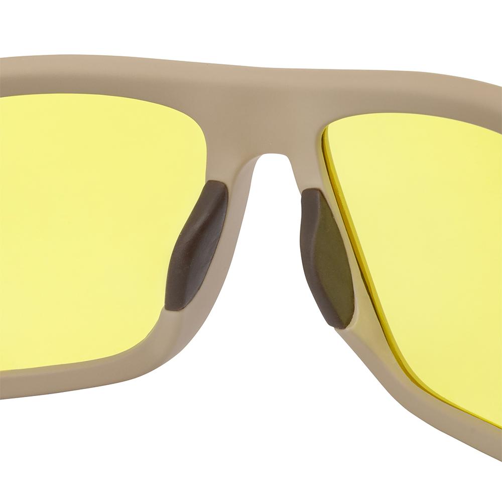 Ducks Unlimited Full-Frame Shooting Glasses Tan Frame with Amber Lens Picture of Radians Inc. Ducks Unlimited Full-Frame Shooting Glass-Matte Tan Frame-Amber Lens