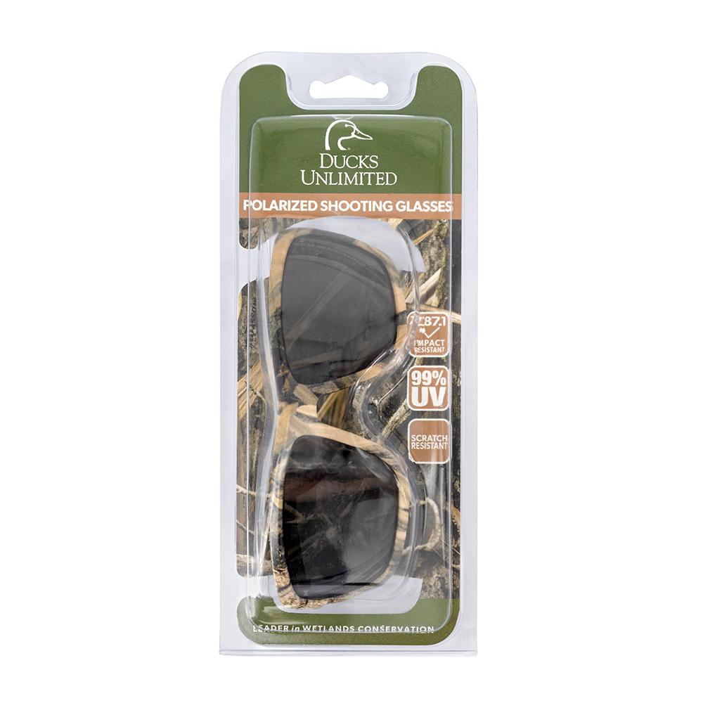 Ducks Unlimited Full-Frame Shooting Glasses Mossy Oak Frame Polarized Smoke Lens Picture of Radians Inc. Ducks Unlimited Full-Frame Shooting Glass-Mossy Oak Frame-POL Smoke