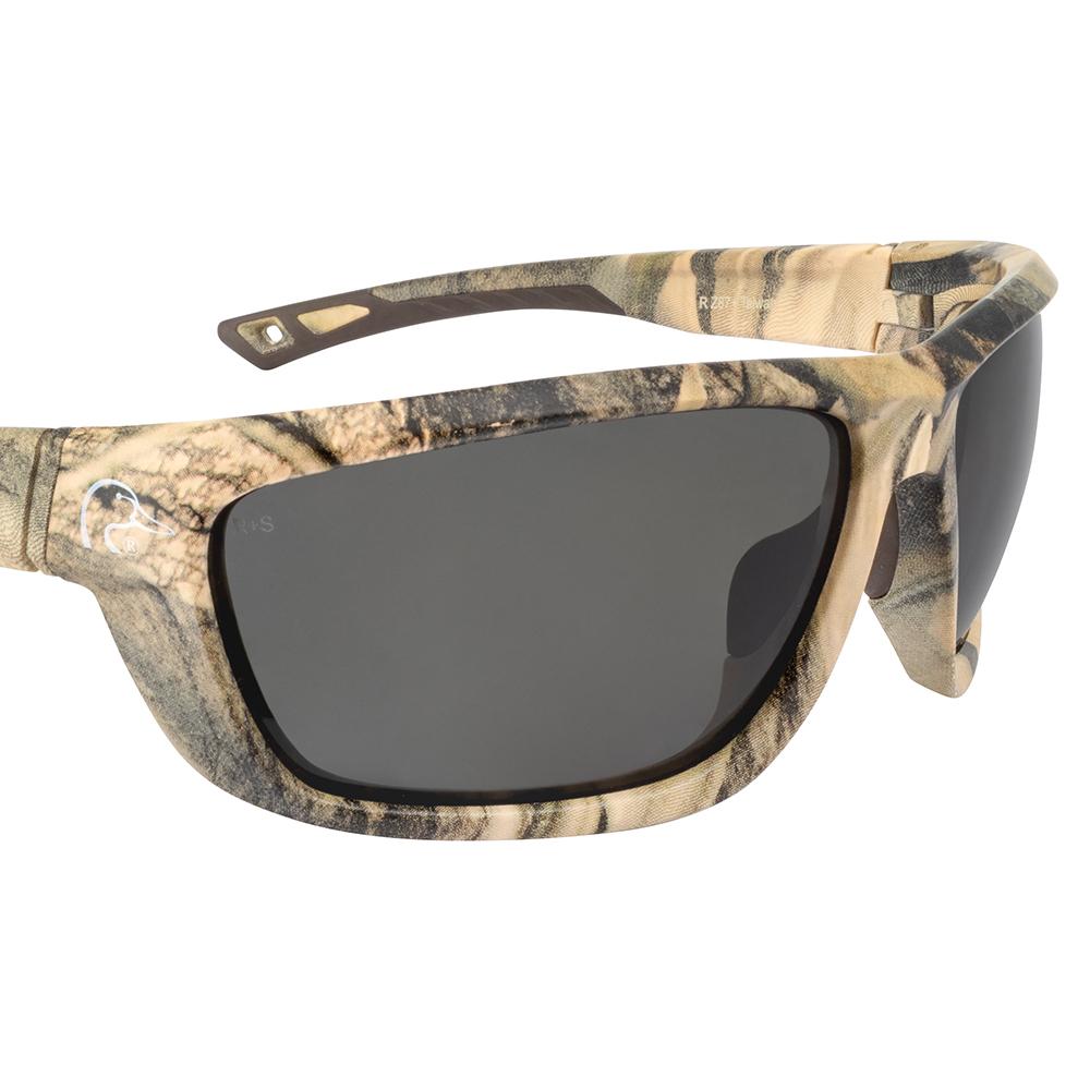 Ducks Unlimited Full-Frame Shooting Glasses Mossy Oak Frame Polarized Smoke Lens Picture of Radians Inc. Ducks Unlimited Full-Frame Shooting Glass-Mossy Oak Frame-POL Smoke