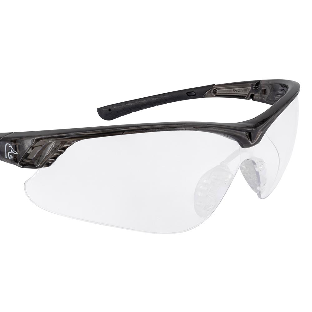 Ducks Unlimited Half Frame Shooting Glasses Black with Clear Lens Picture of Radians Inc. Ducks Unlimited Half Frame Shooting Glass - Clear Lens