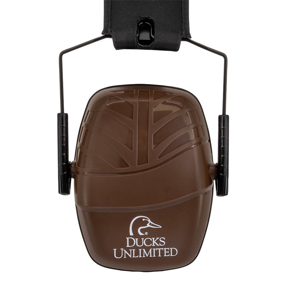 Ducks Unlimited Low Profile Passive Ear Muffs 23dB Brown Picture of Radians Inc. Ducks Unlimited Low Profile Earmuff - Brown