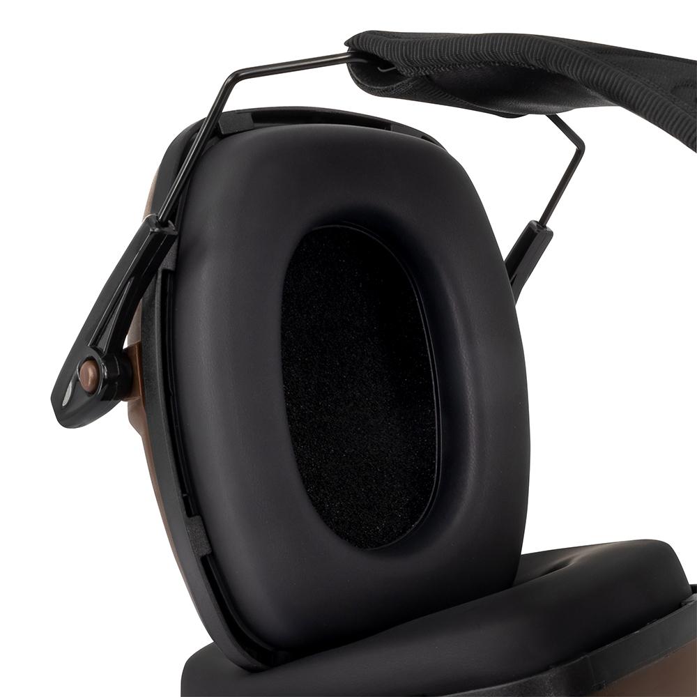 Ducks Unlimited Low Profile Passive Ear Muffs 23dB Brown Picture of Radians Inc. Ducks Unlimited Low Profile Earmuff - Brown