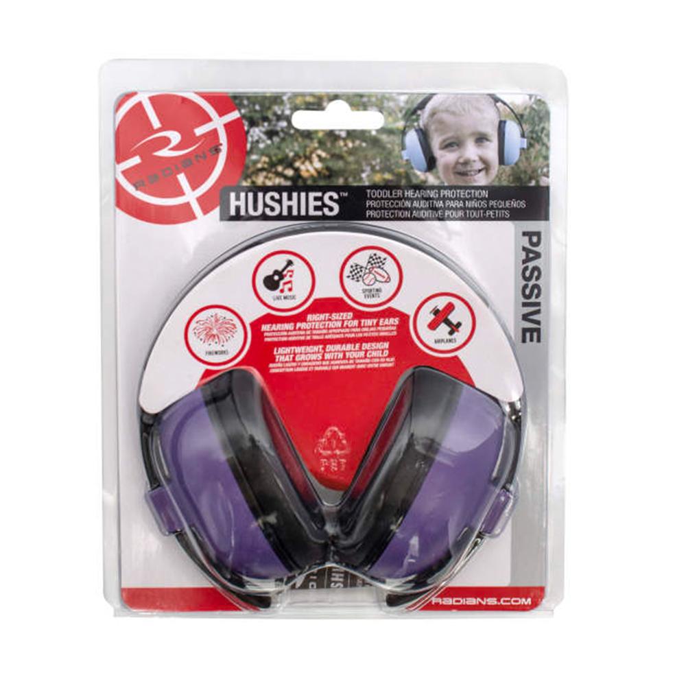 Radians Hushies Passive Infant/Toddler Earmuff Purple Picture of Radians Inc. Hushies Passive Infant/Toddler Earmuff - Purple