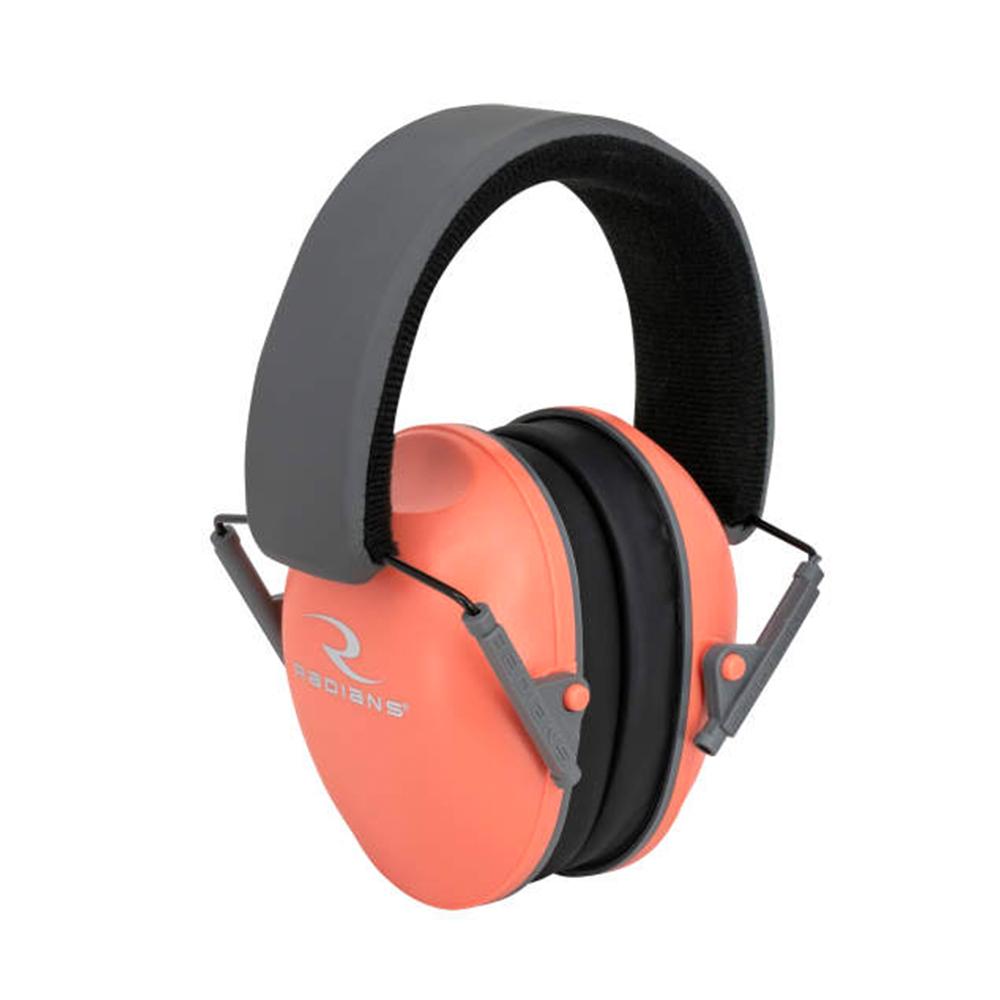 Radians Lowset Passive Ear Muff 21dB Coral/Charcoal Picture of Radians Inc. Lowset Ladies Muff NRR21 Coral/Charcoal