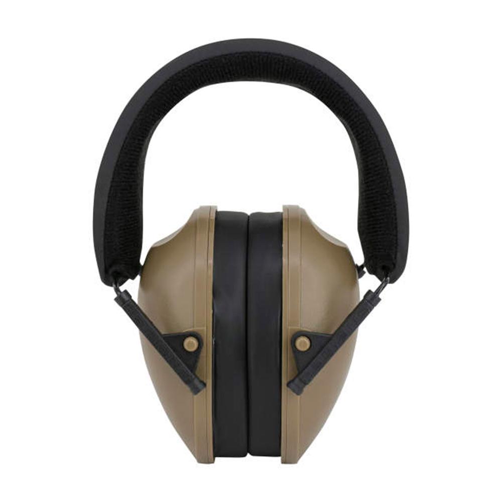 Radians Lowset Passive Ear Muff 21dB Tan Picture of Radians Inc. Radians Low Profile Ear Muff with revised ergonomic ear cups in Tan