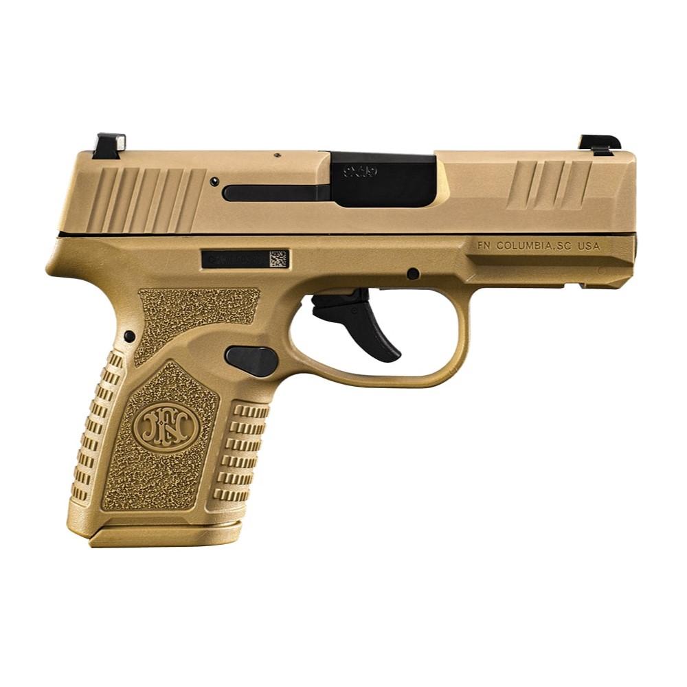 FN USA Reflex Handgun 9mm Luger 11rd & 15rd Magazines (2) 3.3" Barrel FDE Night Sights NMS Picture of FN USA FN REFLEX NMS 9MM FDE/FDE 1X11+1X15RD
