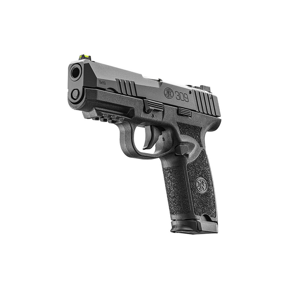 FN 309 MRD Handgun 9mm Luger 16(1) & 20(1)rd Magazines 3.8" Barrels Fiber Optic Front OR Black Picture of FN USA FN 309 9mm 3.8In (1)16Rd & (1) 20Rd Black Fiber Optic Front OR